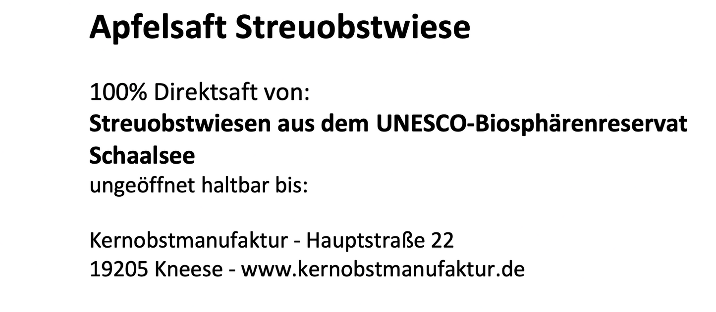 Steuobst Apfelsaft - 5L